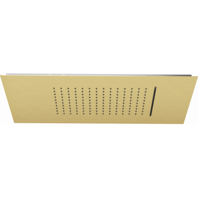 Douche de tête Kludi ASANA 69450N0-00 600 x 300 mm pluie et cascade PVD or brossé - Publicité Douche de tête Kludi ASANA 69450N0-00 600 x 300 mm pluie et cascade PVD or brossé - Publicité