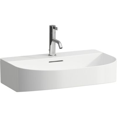 Laufen H816342 Lavabo Blanc - 3 trous pour robinet - Publicité Laufen H816342 Lavabo Blanc - 3 trous pour robinet - Publicité