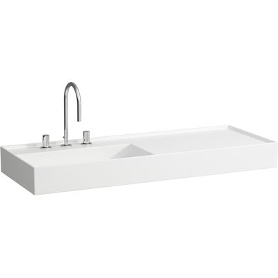 Laufen Kartell Lavabo en Saphirkeramik Blanc - Fixation murale, 1200x460mm - Publicité Laufen Kartell Lavabo en Saphirkeramik Blanc - Fixation murale, 1200x460mm - Publicité