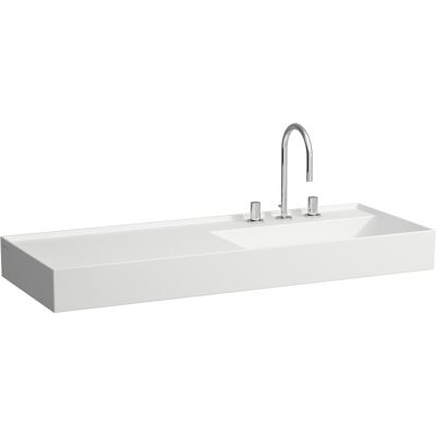 Laufen Kartell Lavabo mural - Étagère gauche, 1200x460mm - Publicité Laufen Kartell Lavabo mural - Étagère gauche, 1200x460mm - Publicité