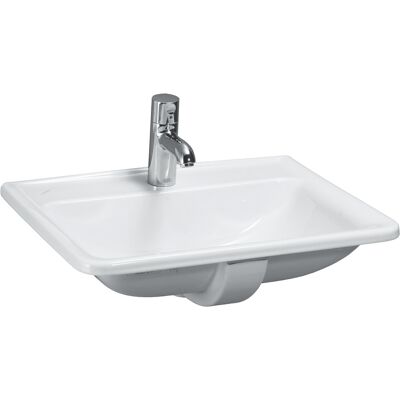 Lavabo encastré Laufen Pro A - Un trou, trop-plein, 560x440mm - Publicité Lavabo encastré Laufen Pro A - Un trou, trop-plein, 560x440mm - Publicité