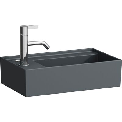 Laufen Kartell Lavabo - Graphite mat - Mur, 460x280 mm - Publicité Laufen Kartell Lavabo - Graphite mat - Mur, 460x280 mm - Publicité