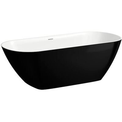 Laufen Lua Baignoire Autoportante - 750x1700x540mm - Noir/Blanc - Publicité Laufen Lua Baignoire Autoportante - 750x1700x540mm - Noir/Blanc - Publicité
