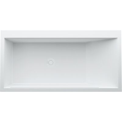Baignoire en minéralcast LAUFEN - Coin gauche 1700x860x590mm - Design moderne - Publicité Baignoire en minéralcast LAUFEN - Coin gauche 1700x860x590mm - Design moderne - Publicité