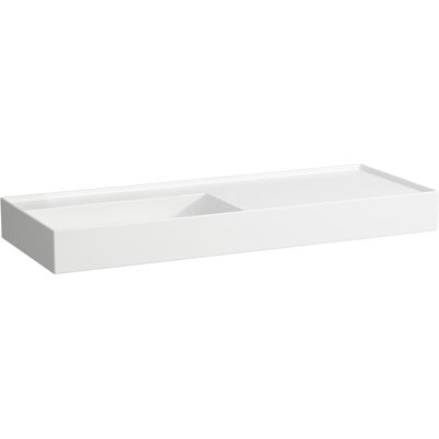 Lavabo mural Laufen Kartell - Saphirkeramik, 1200x460 mm, Blanc - Publicité Lavabo mural Laufen Kartell - Saphirkeramik, 1200x460 mm, Blanc - Publicité