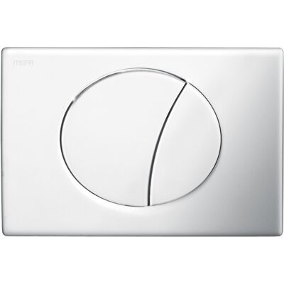 Mepa MEPAellipse plaque de déclenchement 420755 chrome mat, pour réservoir encastré A21/E21, 801 quantités - Publicité Mepa MEPAellipse plaque de déclenchement 420755 chrome mat, pour réservoir encastré A21/E21, 801 quantités - Publicité