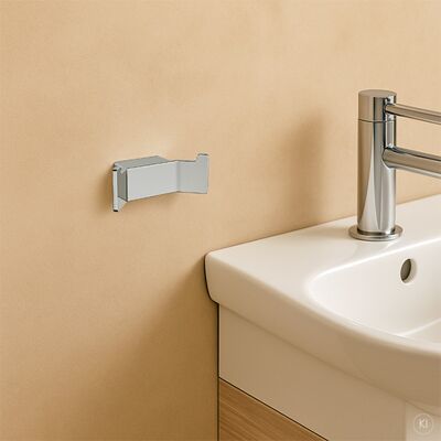 AquaCraft 300 Doppelhaken - Fixation murale, 2 pièces, Chrome - Crochets pour serviettes - Publicité AquaCraft 300 Doppelhaken - Fixation murale, 2 pièces, Chrome - Crochets pour serviettes - Publicité