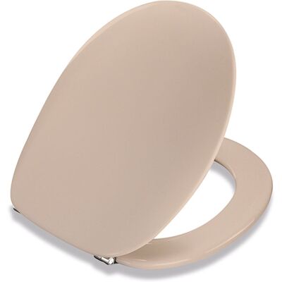Siège WC Pressalit 2000 - Charnière universelle, acier inoxydable, beige, avec couvercle - Publicité Siège WC Pressalit 2000 - Charnière universelle, acier inoxydable, beige, avec couvercle - Publicité