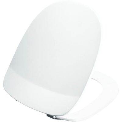 Couvercle de WC blanc standard avec charnière D43 - WC - Publicité Couvercle de WC blanc standard avec charnière D43 - WC - Publicité