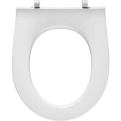 Siège de WC Pressalit Objecta Pro - Polygiene, Charnière Fixe, Inox - Publicité Siège de WC Pressalit Objecta Pro - Polygiene, Charnière Fixe, Inox - Publicité