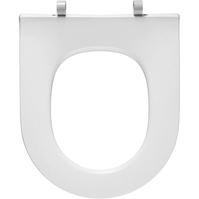 Couvercle de WC Pressalit Objecta D Pro Blanc - Polygiene, Sans Couvercle, Standard, DH4, Inox - Publicité Couvercle de WC Pressalit Objecta D Pro Blanc - Polygiene, Sans Couvercle, Standard, DH4, Inox - Publicité