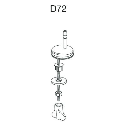Hinge universel Pressalit D72999 en inox - Calmo - Publicité Hinge universel Pressalit D72999 en inox - Calmo - Publicité