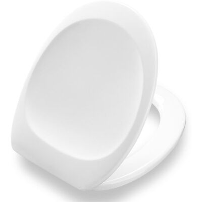 Couvercle de WC Pressalit Dania Blanc avec Charnière Universelle - Siège WC - Publicité Couvercle de WC Pressalit Dania Blanc avec Charnière Universelle - Siège WC - Publicité