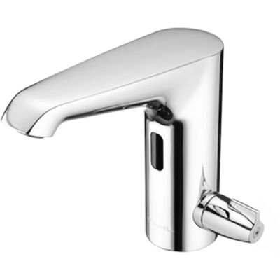 Schell Xeris E-T Robinet lavabo électronique - Chrome, 5 l/min - Publicité Schell Xeris E-T Robinet lavabo électronique - Chrome, 5 l/min - Publicité