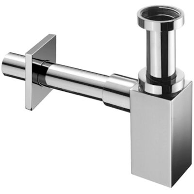 Siphon design Quad - Chrome - Laiton et plastique - DIN 274 - Publicité Siphon design Quad - Chrome - Laiton et plastique - DIN 274 - Publicité