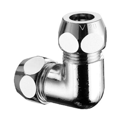Raccord d'angle double Schell - Laiton - 8mm - Publicité Raccord d'angle double Schell - Laiton - 8mm - Publicité