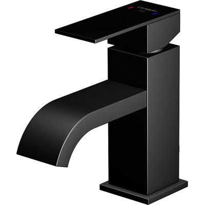 Mitigeur mono lavabo noir mat Steinberg - Robinet de salle de bain - Publicité Mitigeur mono lavabo noir mat Steinberg - Robinet de salle de bain - Publicité