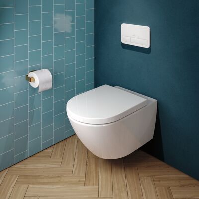 Villeroy & Boch Subway 3.0 WC, Mur, Sans Rebord, TwistFlush, 370x560 mm - Publicité Villeroy & Boch Subway 3.0 WC, Mur, Sans Rebord, TwistFlush, 370x560 mm - Publicité