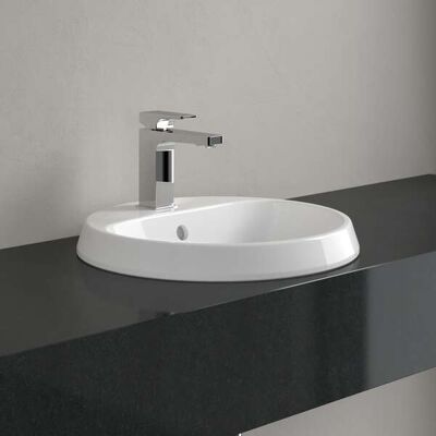 Lavabo encastré Villeroy & Boch - Rond, 450x450mm, Blanc Alpin - Publicité Lavabo encastré Villeroy & Boch - Rond, 450x450mm, Blanc Alpin - Publicité