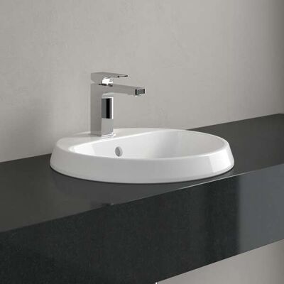 Villeroy & Boch Architectura Lavabo Ronde - 45cm CeramicPlus - Publicité Villeroy & Boch Architectura Lavabo Ronde - 45cm CeramicPlus - Publicité