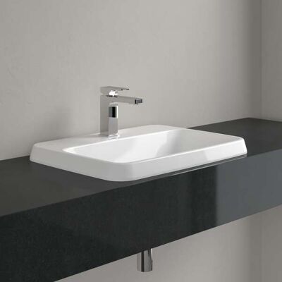 Lavabo encastré rectangulaire Villeroy & Boch Architectura - Blanc Alpin - Publicité Lavabo encastré rectangulaire Villeroy & Boch Architectura - Blanc Alpin - Publicité