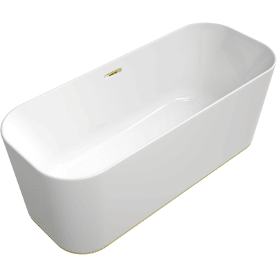 Baignoire Duo Quaryl Villeroy & Boch Finion - Or & Blanc - Publicité Baignoire Duo Quaryl Villeroy & Boch Finion - Or & Blanc - Publicité