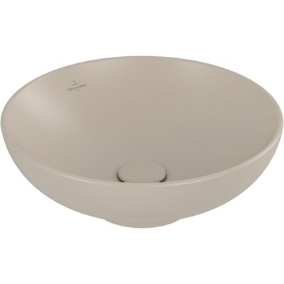 Lavabo à poser Villeroy & Boch - Rond - 420x420 mm - Amande - CeramicPlus - Publicité Lavabo à poser Villeroy & Boch - Rond - 420x420 mm - Amande - CeramicPlus - Publicité