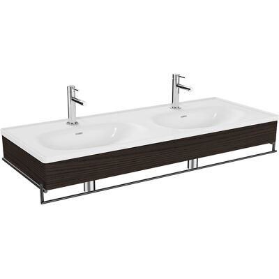 Ensemble de Lavabo Double Vitra avec Panneau en Bois - Ensemble Lavabo Double - Publicité Ensemble de Lavabo Double Vitra avec Panneau en Bois - Ensemble Lavabo Double - Publicité