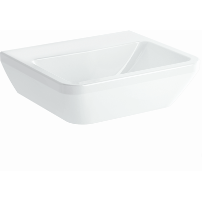 Lavabo Vitra Integra - 50x43 cm - Blanc - Sans trop-plein - Trou pour robinet au centre - Publicité Lavabo Vitra Integra - 50x43 cm - Blanc - Sans trop-plein - Trou pour robinet au centre - Publicité