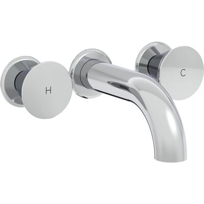 Vitra Liquid Robinet - 2 Poignées, 16,5cm, Chrome - Publicité Vitra Liquid Robinet - 2 Poignées, 16,5cm, Chrome - Publicité