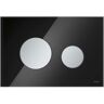 TECELoop flush plate 9240655 verre noir, boutons chromés mats