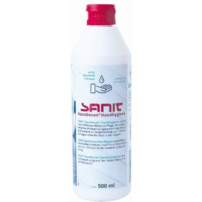 Sanit AquaDecon Hygiène des mains - Désinfectant - 500ml - Publicité Sanit AquaDecon Hygiène des mains - Désinfectant - 500ml - Publicité