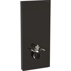 Geberit Monolith WC compact module 131231SJ6 Hauteur 114cm, facade verre noir, côte aluminium chrome noir