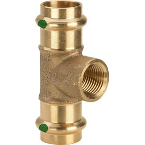 Viega Sanpress T-piece 126230 42 x Rp 1/2 x 42 mm, bronze à canon ou bronze au silicium, SC-Contur