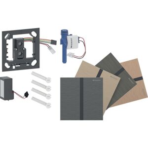 Commande d'urinoir Geberit Type 40 004791003, gâchette de chasse d'eau électronique, alimentation secteur, carrée, galvanisée, peinte - Publicité Commande d'urinoir Geberit Type 40 004791003, gâchette de chasse d'eau électronique, alimentation secteur, carrée, galvanisée, peinte - Publicité