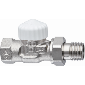 Corps de vanne thermostatique Heimeier V-exact II - Laiton, nickelé, port 3/8" - Publicité Corps de vanne thermostatique Heimeier V-exact II - Laiton, nickelé, port 3/8" - Publicité