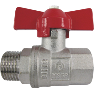 Vanne à Sphère en Laiton AquaCraft - Poignée Rouge 3/4" DIN 50930-6 - Publicité Vanne à Sphère en Laiton AquaCraft - Poignée Rouge 3/4" DIN 50930-6 - Publicité