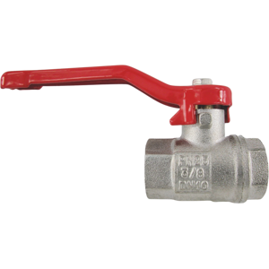 Vanne à boule en laiton AquaCraft YRBA61001000135 - Poignée à levier, Rouge, Filetage femelle, G1" - Publicité Vanne à boule en laiton AquaCraft YRBA61001000135 - Poignée à levier, Rouge, Filetage femelle, G1" - Publicité