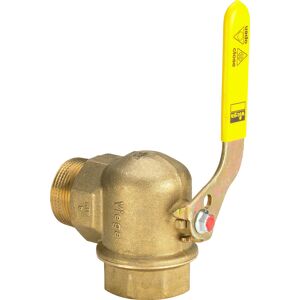 Vanne à bille pour compteur de gaz Viega 525132 R/Rp 1, laiton, angle, pour compteur de gaz à deux prises - Publicité Vanne à bille pour compteur de gaz Viega 525132 R/Rp 1, laiton, angle, pour compteur de gaz à deux prises - Publicité
