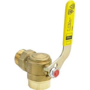 Vanne à bille pour compteur de gaz Viega 618797 R/Rp 1 x 6 cbm, laiton, angle, avec contrôleur de débit de gaz K - Publicité Vanne à bille pour compteur de gaz Viega 618797 R/Rp 1 x 6 cbm, laiton, angle, avec contrôleur de débit de gaz K - Publicité