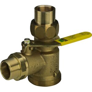 Vanne à bille pour compteur de gaz Viega 618452 Rp 1, 2,5 cbm, laiton, angle, avec contrôleur de débit de gaz K - Publicité Vanne à bille pour compteur de gaz Viega 618452 Rp 1, 2,5 cbm, laiton, angle, avec contrôleur de débit de gaz K - Publicité