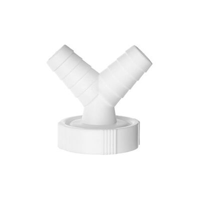 Kit de raccordement de tuyau ASW 111715 - 45°, Double, Blanc - Publicité Kit de raccordement de tuyau ASW 111715 - 45°, Double, Blanc - Publicité