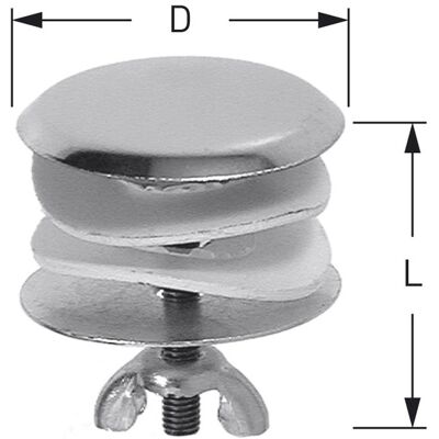 Couvercle de trou de robinet ASW Stedo Modèle 300001 D - Acier inoxydable - Publicité Couvercle de trou de robinet ASW Stedo Modèle 300001 D - Acier inoxydable - Publicité