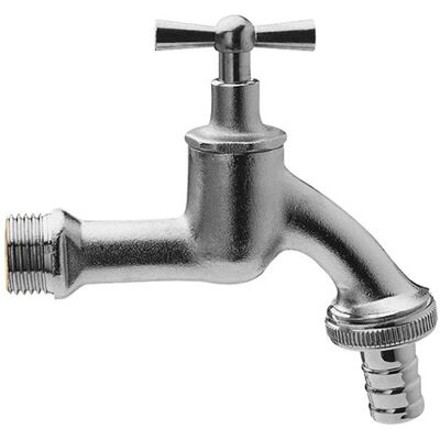 Vanne d'évacuation universelle en laiton ASW - 1/2 pouce, chromé mat - Type de produit - Publicité Vanne d'évacuation universelle en laiton ASW - 1/2 pouce, chromé mat - Type de produit - Publicité