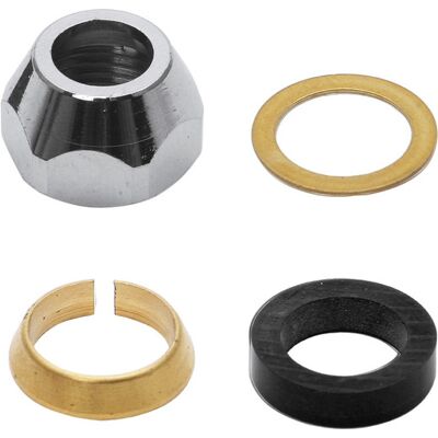 ASW Metallwaren - 452021 - Raccord de compression - 1/2 pouce - Laiton chromé - Publicité ASW Metallwaren - 452021 - Raccord de compression - 1/2 pouce - Laiton chromé - Publicité