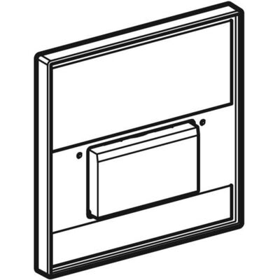 Plaque de chasse pour urinoir Geberit Sigma50 - Sur mesure 2009+ - Publicité Plaque de chasse pour urinoir Geberit Sigma50 - Sur mesure 2009+ - Publicité