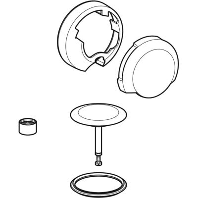 Geberit 245443211 - Ensemble complet pour évacuation de baignoire - Publicité Geberit 245443211 - Ensemble complet pour évacuation de baignoire - Publicité