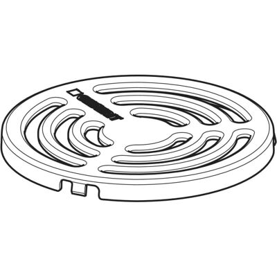 Geberit 244478001 - Grille ronde pour revêtements en PVC - Publicité Geberit 244478001 - Grille ronde pour revêtements en PVC - Publicité