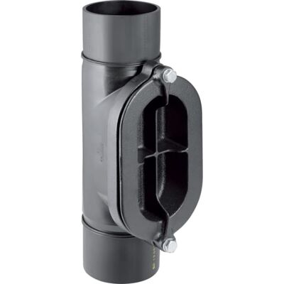 Geberit Modèle 367454161 - Pièce de nettoyage - 90° PE-HD - Publicité Geberit Modèle 367454161 - Pièce de nettoyage - 90° PE-HD - Publicité