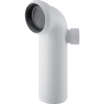 Coude de raccord WC Geberit 90° PP côté droit - Sortie 105mm - Publicité Coude de raccord WC Geberit 90° PP côté droit - Sortie 105mm - Publicité